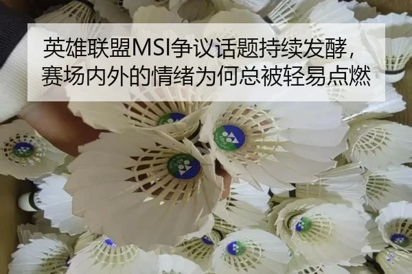 英雄联盟MSI争议话题持续发酵，赛场内外的情绪为何总被轻易点燃 | boyaqipai